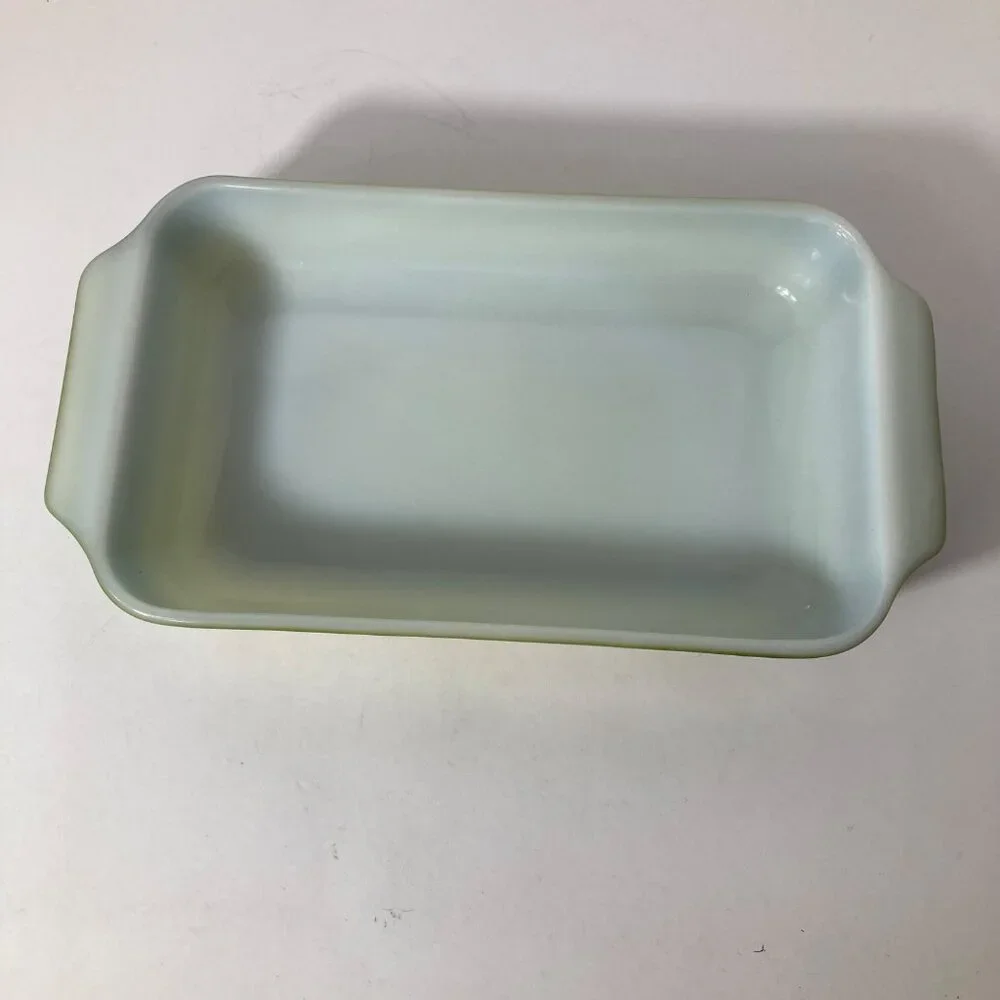 Vintage Anchor Hocking Fire‎ King 1.5Qt Rectangular Baking Dish 432 USA Green